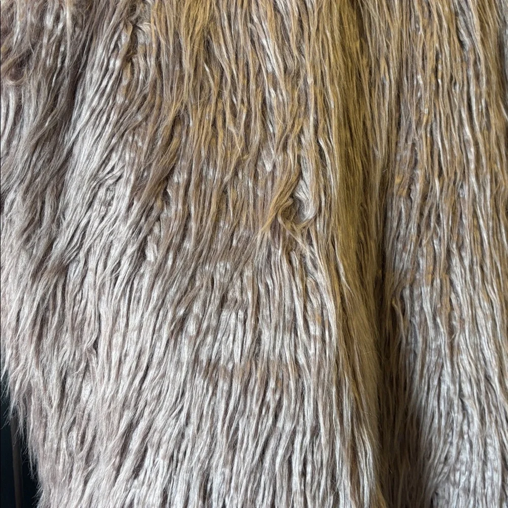NWOT Free People Starlight Mongolian Shaggy Faux Fur Vest